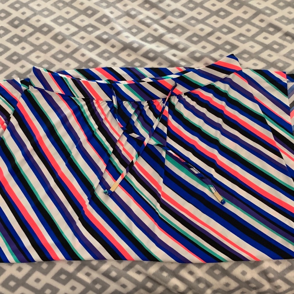 Lane Bryant Striped Maxi Skirt 26/28 Like New